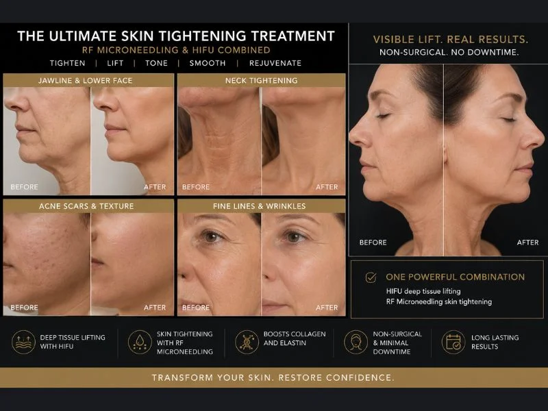 Results of combined treatment for the ultimate skin tightening treatment Bury
